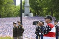 Vietnam Veteran at Boston Memorial Day Ceremony Royalty Free Stock Photo