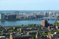 Boston Charles River and Back Bay, Boston Royalty Free Stock Photo