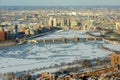 Boston Charles River and Back Bay, Boston Royalty Free Stock Photo