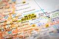 Boston City on a Road Map