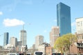 Boston city skyline, buildings, the Prudential Center Royalty Free Stock Photo