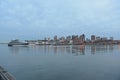 Boston Skyline and waterfront, Massachusetts, USA Royalty Free Stock Photo
