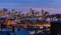 Boston Cityscape Panorama Royalty Free Stock Photo