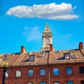 Boston Clock tower Custom House Massachusetts Royalty Free Stock Photo