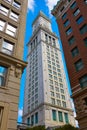 Boston Clock tower Custom House Massachusetts Royalty Free Stock Photo