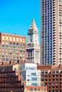 Boston Clock tower Custom House Massachusetts Royalty Free Stock Photo