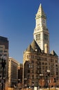 Boston Clock Tower, MA Royalty Free Stock Photo