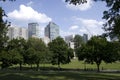 Boston commons summer view Royalty Free Stock Photo