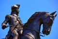 Boston Common George Washington monument Royalty Free Stock Photo