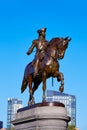 Boston Common George Washington monument Royalty Free Stock Photo