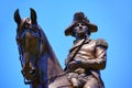 Boston Common George Washington monument Royalty Free Stock Photo