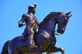 Boston Common George Washington monument Royalty Free Stock Photo