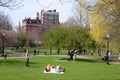 Boston Common and Public Garden, USA Royalty Free Stock Photo