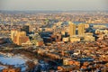 Boston downtown West End at sunset, Massachusetts, Royalty Free Stock Photo