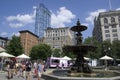 Boston commons summer downtown view Royalty Free Stock Photo