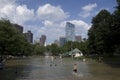 Boston commons summer view Royalty Free Stock Photo