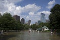 Boston commons summer view Royalty Free Stock Photo