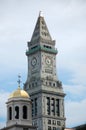 Boston Custom House Clock 3 Royalty Free Stock Photo