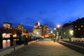 Boston Custom House at night, USA Royalty Free Stock Photo