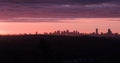 Boston dawn skyline