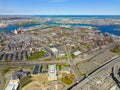 Boston Charlestown aerial view, USA Royalty Free Stock Photo