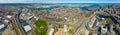Boston Charlestown aerial view, USA Royalty Free Stock Photo