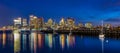 Boston downtown skyline panorama Royalty Free Stock Photo