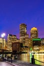 Boston Downtown skylines Bay Royalty Free Stock Photo