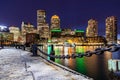 Boston Downtown skylines Bay Royalty Free Stock Photo