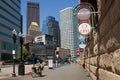 Boston Downtown skyscrapers and South Station, USA