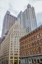 Boston Financial District Buildings - Boston, Massachusetts, USA Royalty Free Stock Photo