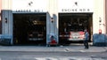 Boston Fire Department engines in there bays, Boston, MA.