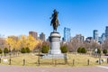 Boston George Washington Statue Royalty Free Stock Photo