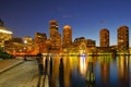 Boston Harbor and Cityscape Royalty Free Stock Photo