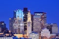 Boston Harbor Skyline Royalty Free Stock Photo