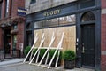 Boston, Hurricane Irene - Closed store in Newbury