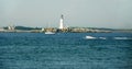 Boston Light oldest lighthouse in USA Royalty Free Stock Photo