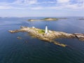 Boston Lighthouse in Boston Harbor, Massachusetts, USA