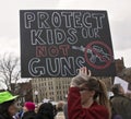 Boston, MA/America - March 24th, 2018: March for Our Lives. Gun Control, Gun Reform Demonstration