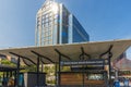 BOSTON, MA - AUGUST 28, 2021: Boston Harbor Islands Welcome Center on a sunny day.