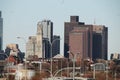 Boston, Ma city skyline.. highrises, THe Prudential center, Royalty Free Stock Photo