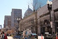 Boston Ma city streets, news center 5 on site, Royalty Free Stock Photo