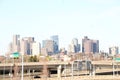 Boston ma, skyline, from Logan Airport, Royalty Free Stock Photo
