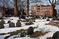 The historic Granary Cemetery in Boston