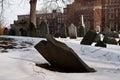 The historic Granary Cemetery in Boston