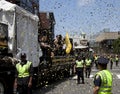 BOSTON, MA, USA - JUNE 18: The Boston Bruins parade through Boston after winning the Stanley cup for the first time in 39 years