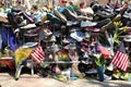 Boston Marathon bombing memorial Royalty Free Stock Photo