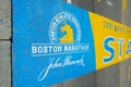 Boston Marathon Start Line, Hopkinton, MA, USA Royalty Free Stock Photo