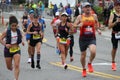 2021 Boston Marathon was the 125th running of the annual marathon race held in Boston, Massachusetts. Royalty Free Stock Photo