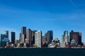 Boston, Massachusetts city center on a sunny day Royalty Free Stock Photo